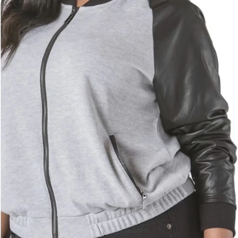 Poetic Justice Bomber Jacket Size 1X - Picture 3 of 10